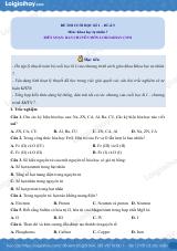 Đề thi học kì 1 KHTN 7 Cánh diều - Đề số 15